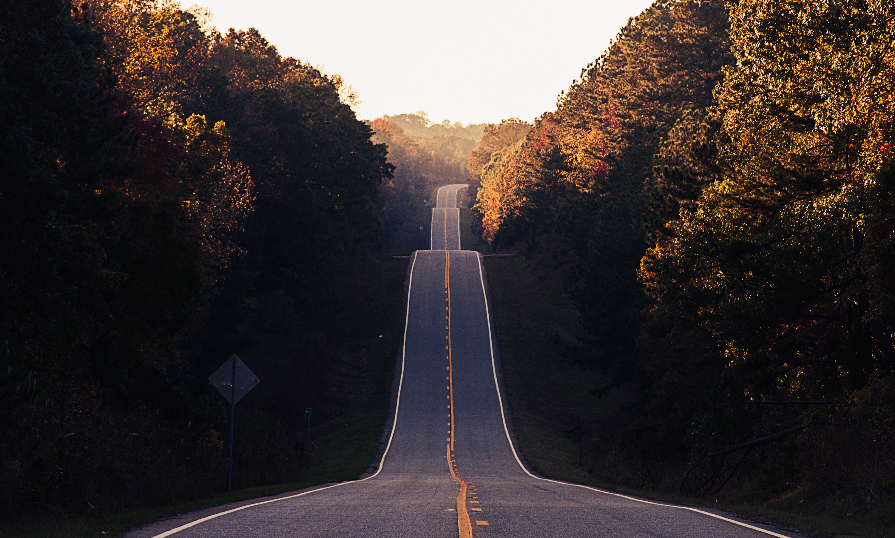 An endless highway symbolizing that DNA testing may not provide all the answers. 